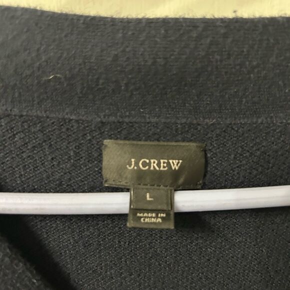 J. Crew Blue Cardigan Sweater V-Neck Knit - Picture 3 of 4